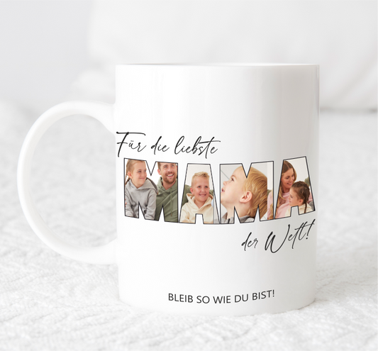 Fototasse für Mama, Oma, Papa, Opa | Geschenk Muttertag | Geschenk Vatertag | personalisierte Geschenke