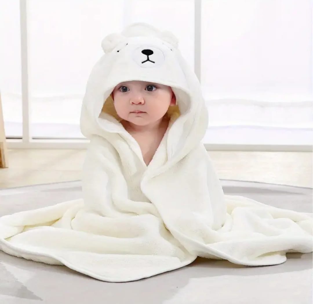 Baby Badetuch | Baby Bademantel | Baby Kapuzenhandtuch verschiedene Farben und Tiergesichter