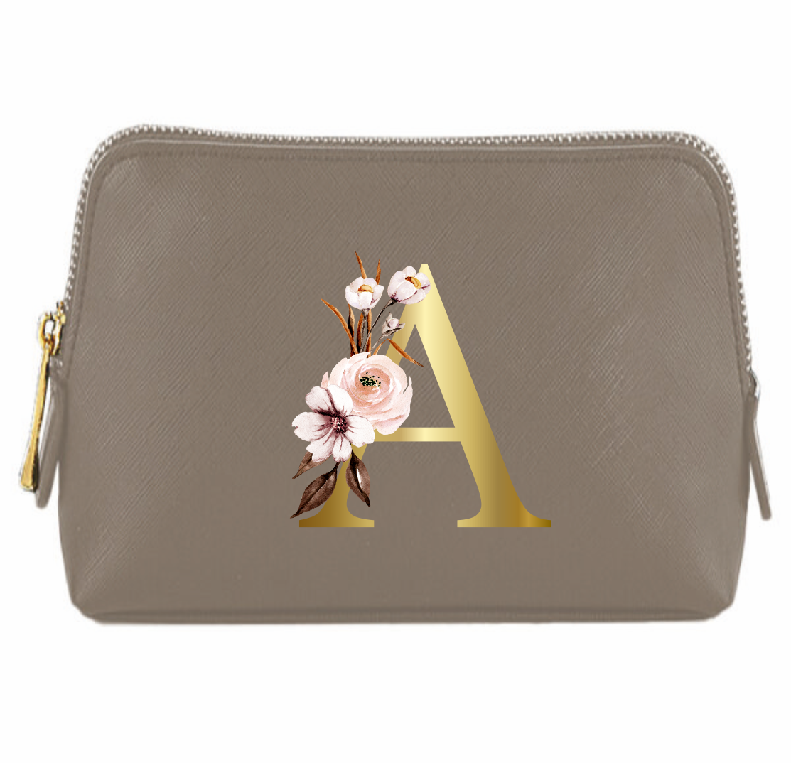 Personalisierte Kosmetiktasche mit Buchstabe