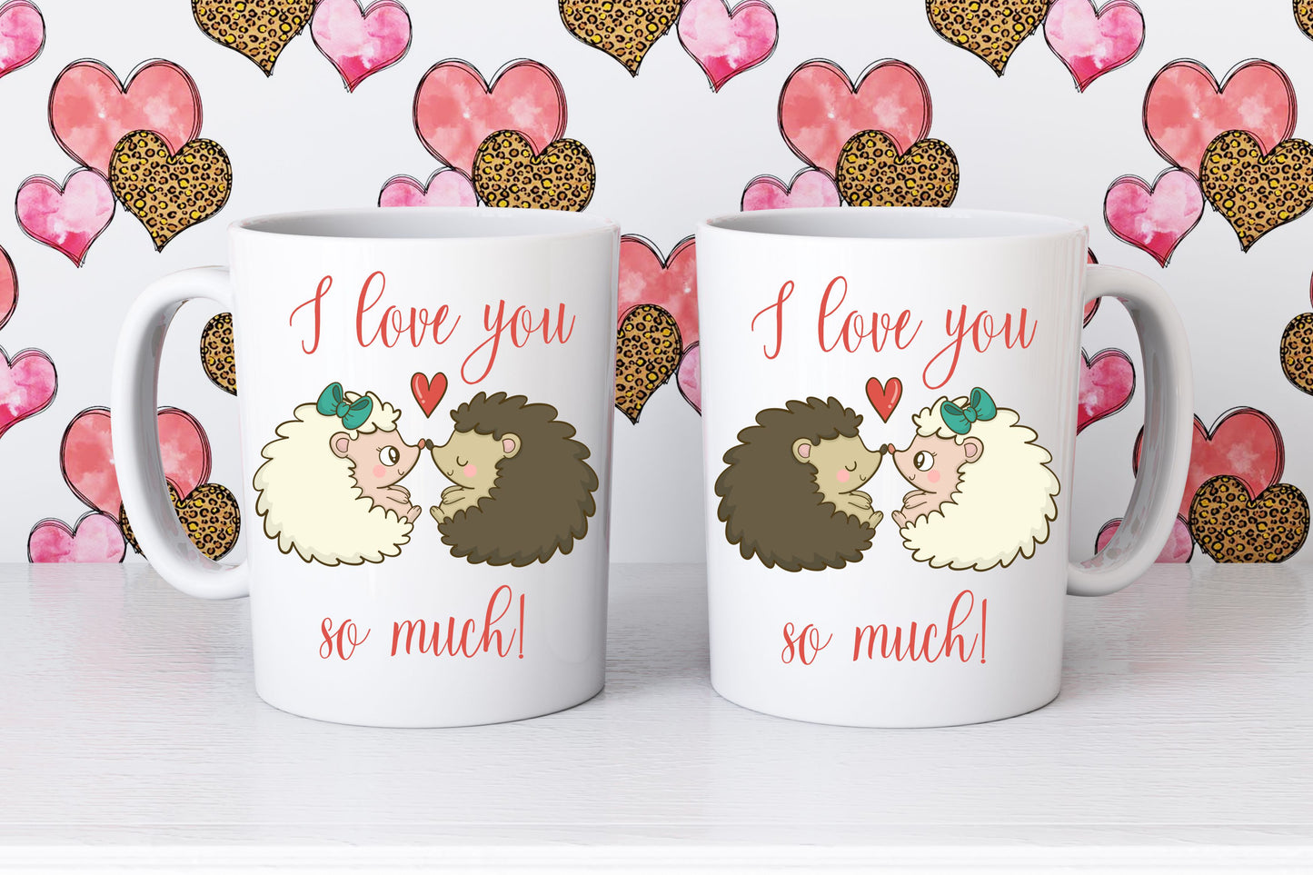 Tasse Valentinstag "I love you" sweet Animals