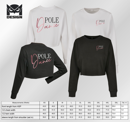 Pole Dance Crop Sweatshirt by m-design