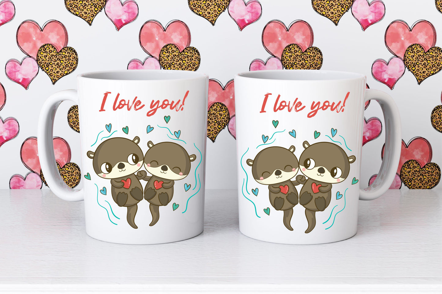 Tasse Valentinstag "I love you" sweet Animals