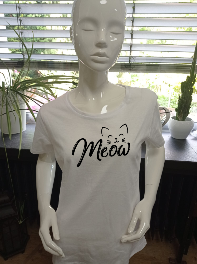 Katzen Shirt, T-Shirt Katze, Meow Shirt Katze