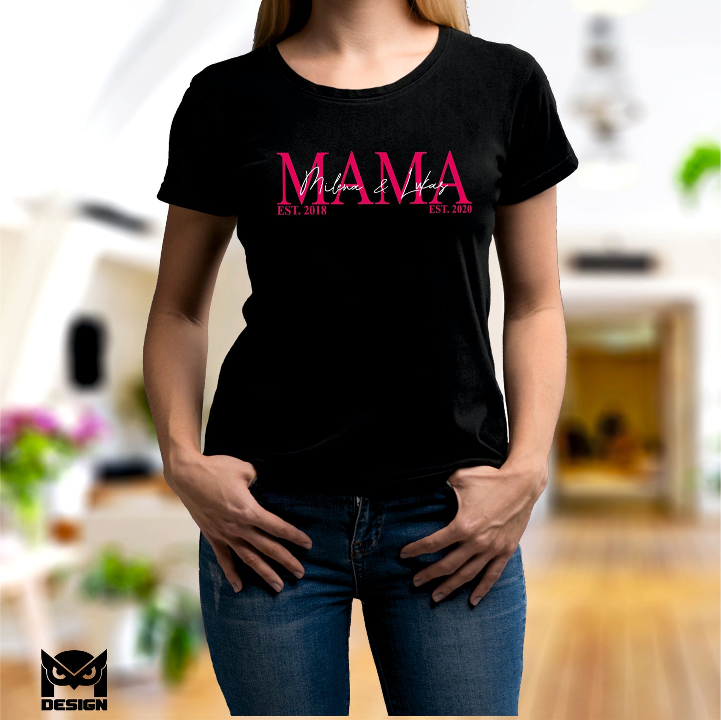 Mama Shirt | Mom Shirt | Oma Shirt | Muttertag | Geburt | Kindernamen