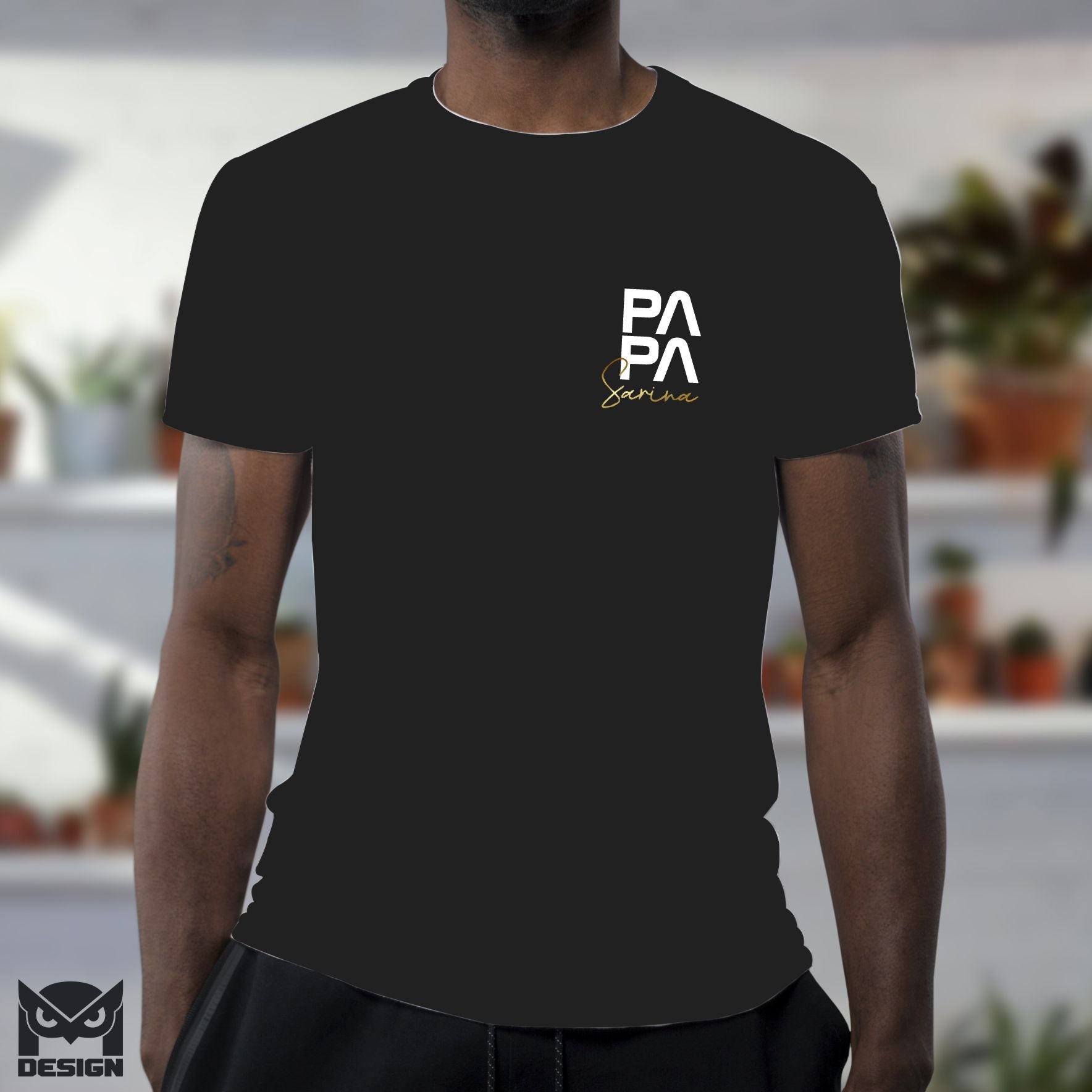 Papa Shirt minimal Design | DAD Shirt | Vatertag | Geburt | Kindernamen