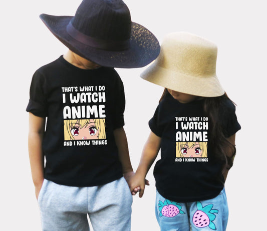 Chemise pour enfants - Chemise Anime - Chemise Regarder Anime