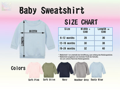 Pull bébé mini personnalisé avec le nom souhaité - Pull bébé mini avec nom - Sweat-shirt pour enfants