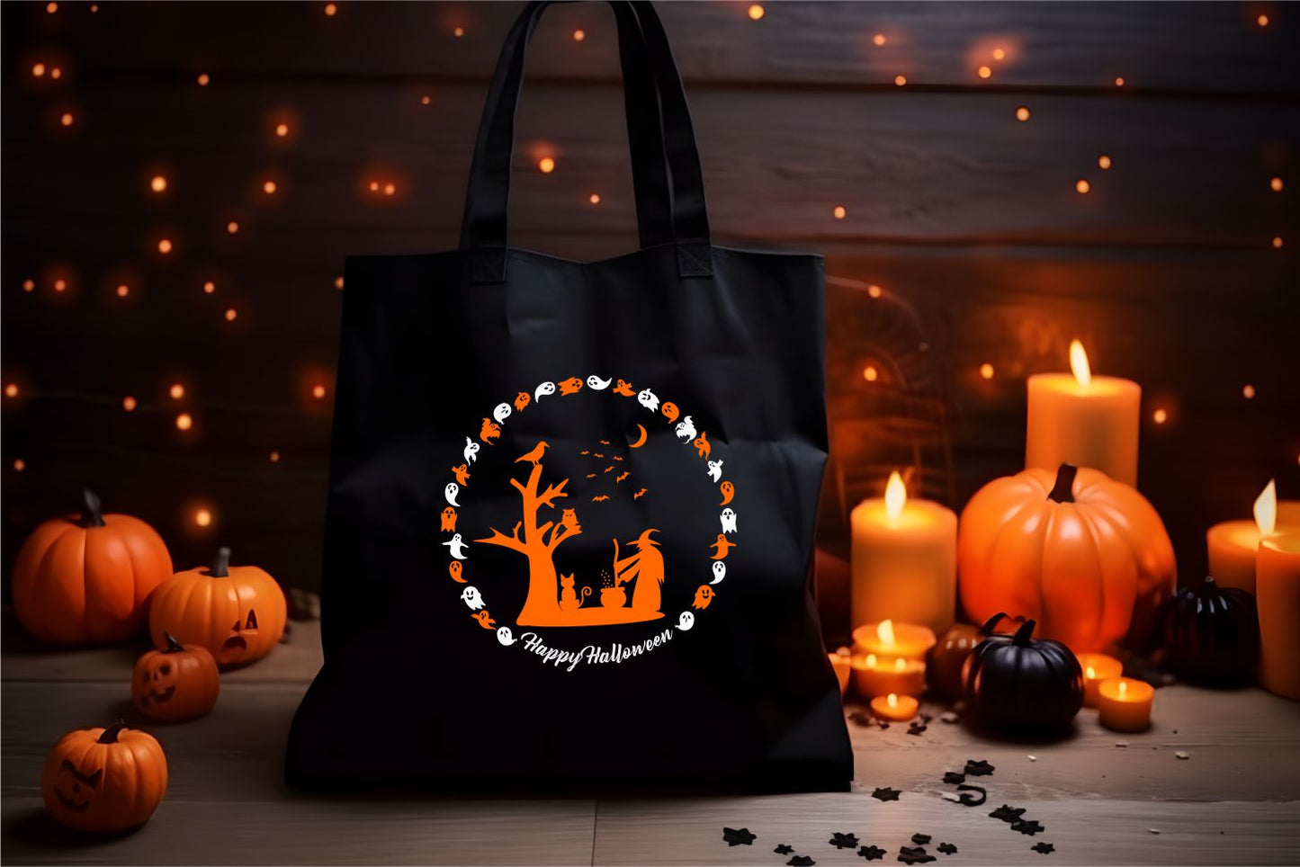 Sac en coton Halloween sac en tissu Halloween