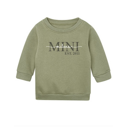 Baby sweater mini personalized with desired name - baby sweater mini with name - children's sweatshirt