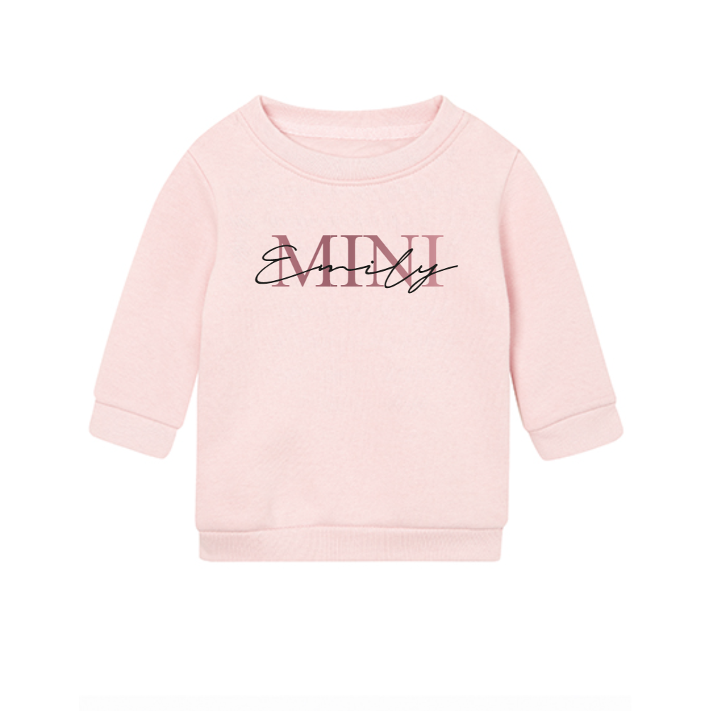 Pull bébé mini personnalisé avec le nom souhaité - Pull bébé mini avec nom - Sweat-shirt pour enfants