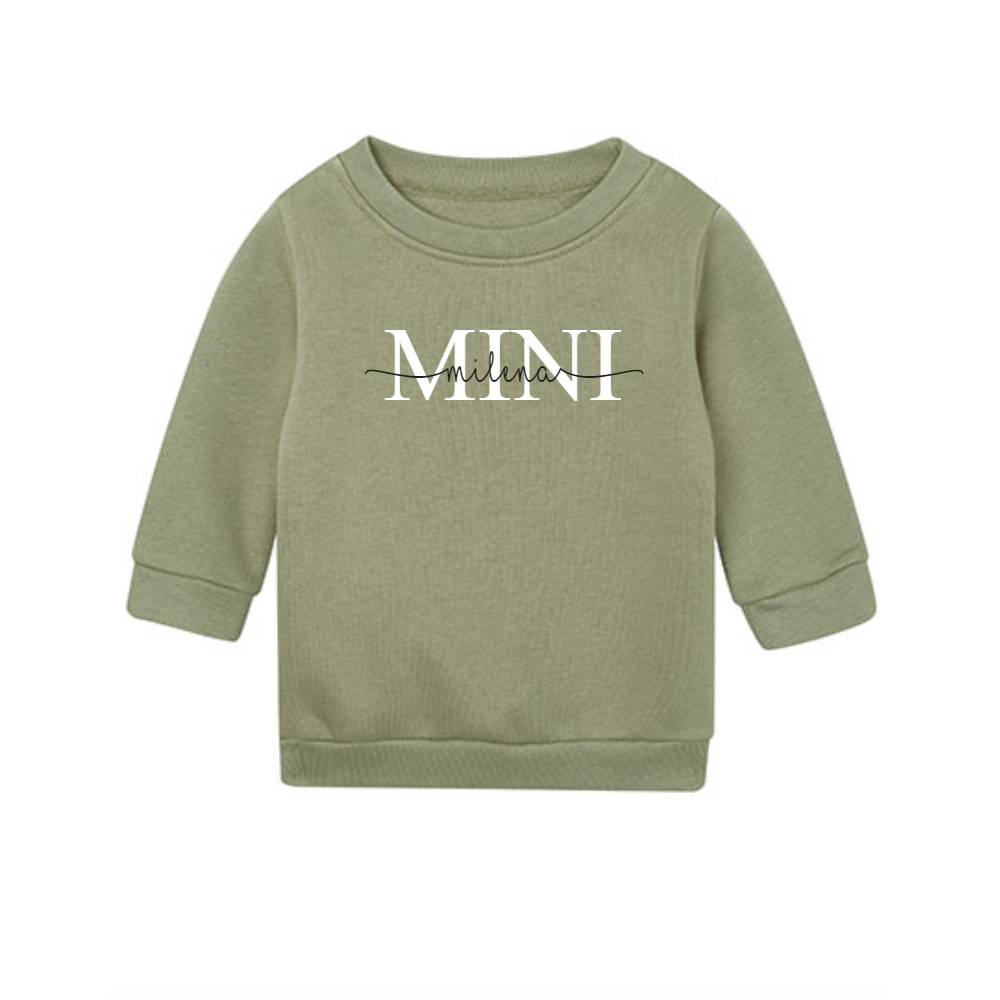 Kinder Pullover Mini | Baby Pullover Mini mit Name | Personalisierter Kinder Pulli | Geschenk Weihnachten