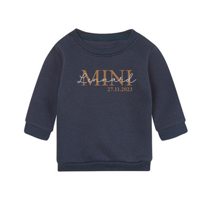 Baby sweater mini personalized with desired name - baby sweater mini with name - children's sweatshirt