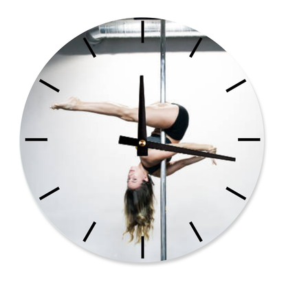 Photo wall clock - personalized glass wall clock 20cm