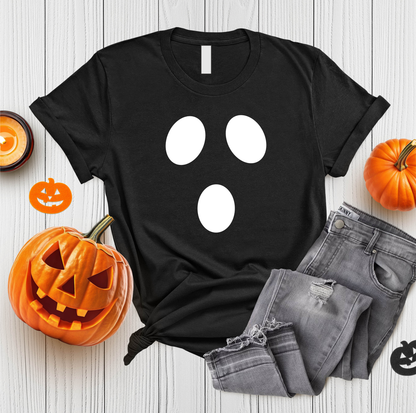 Schwarzes Halloween Shirt, Gespenst Shirt, Kostüm Shirt