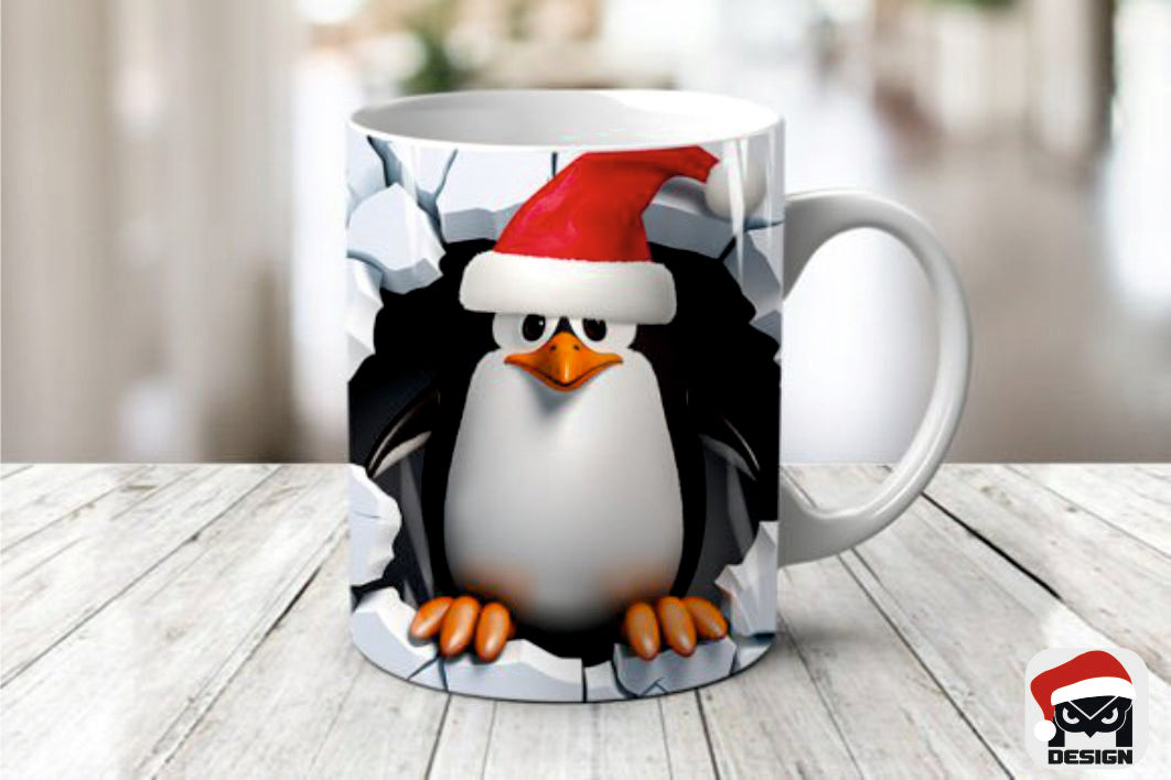 Mug de Noël avec images de Noël en 3D