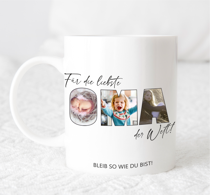Photo mug for mom, grandma, dad, grandpa | Gift Mother's Day | Gift Father's Day | personalized gifts