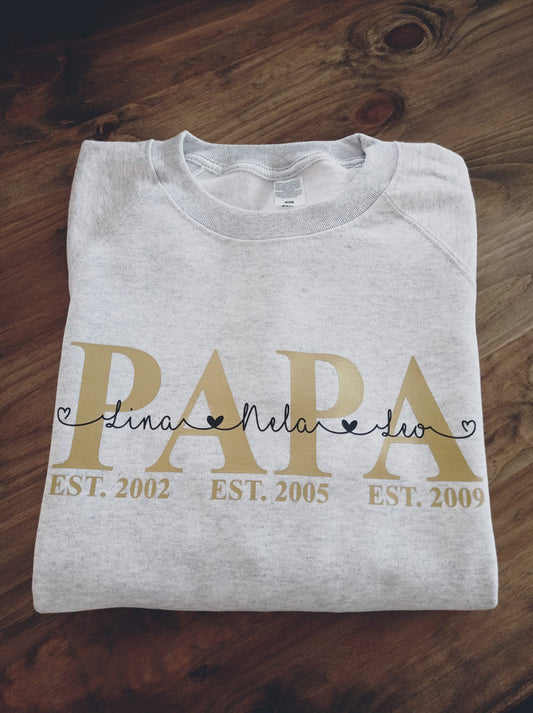 Dad sweater / DAD sweater personalized with children's names