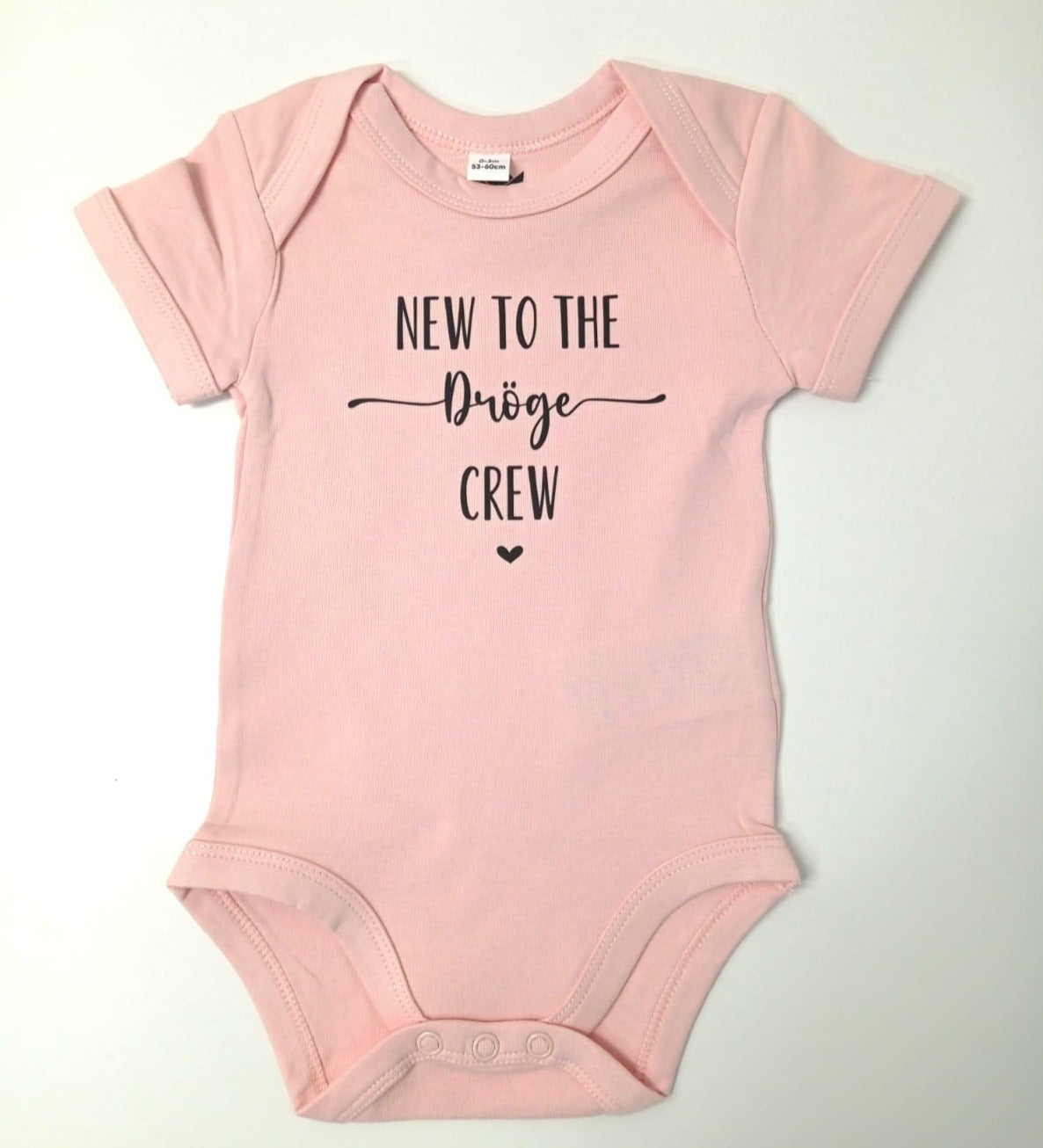 Babybody New to the Crew mit Nachname | Baby Body personalisiert | Bodysuit Baby | Geschenk Geburt | Kurzarmbody | Langarmbody | Babyparty