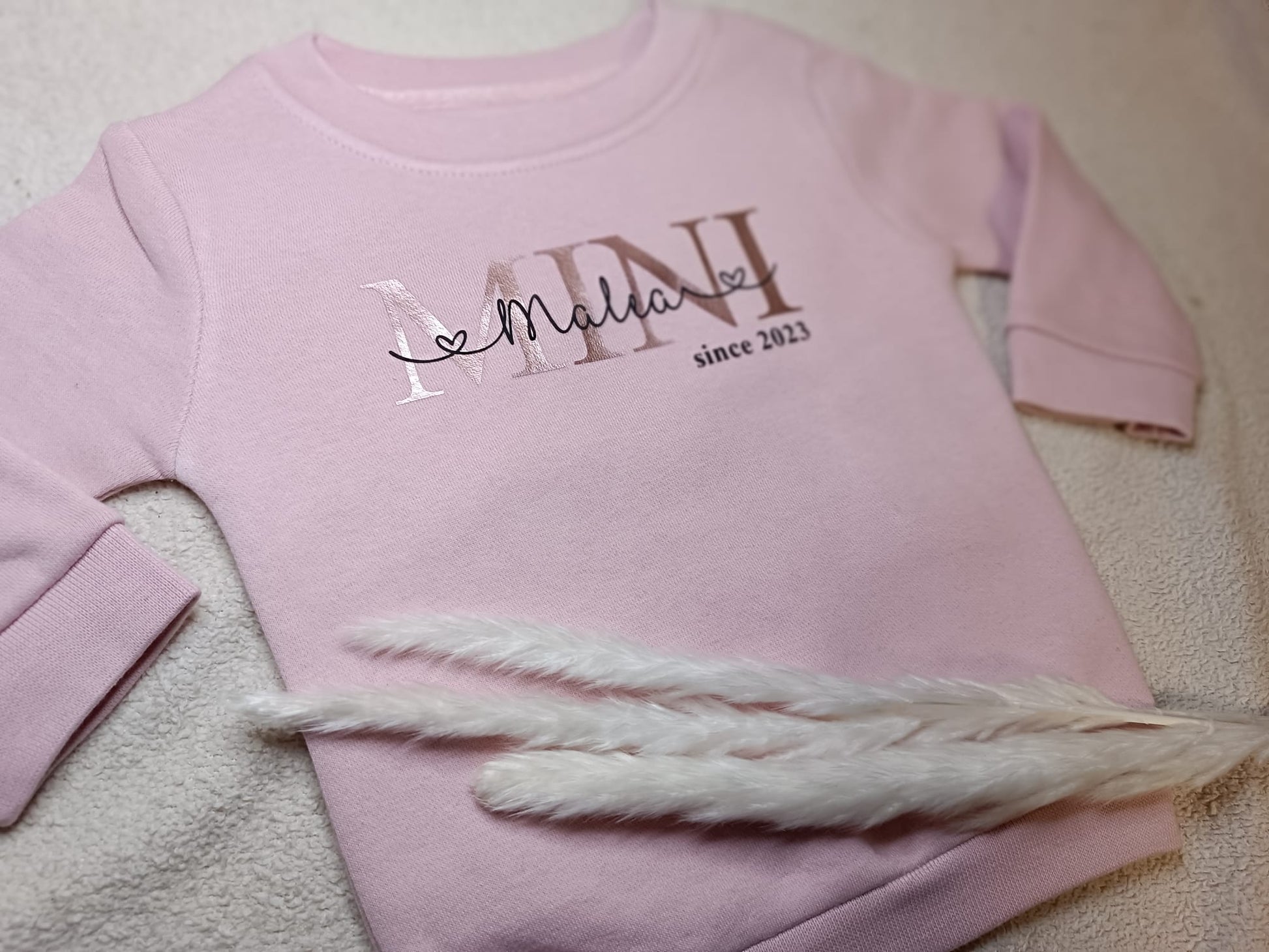 Baby Pullover MINI personalisiert mit Name | Kinder Pullover personalisiert MINI Pullover