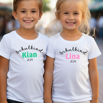 Einschulung shirt, kindergarten shirt, Kitakind shirt, schulstart shirt, kindershirt personalisierbar